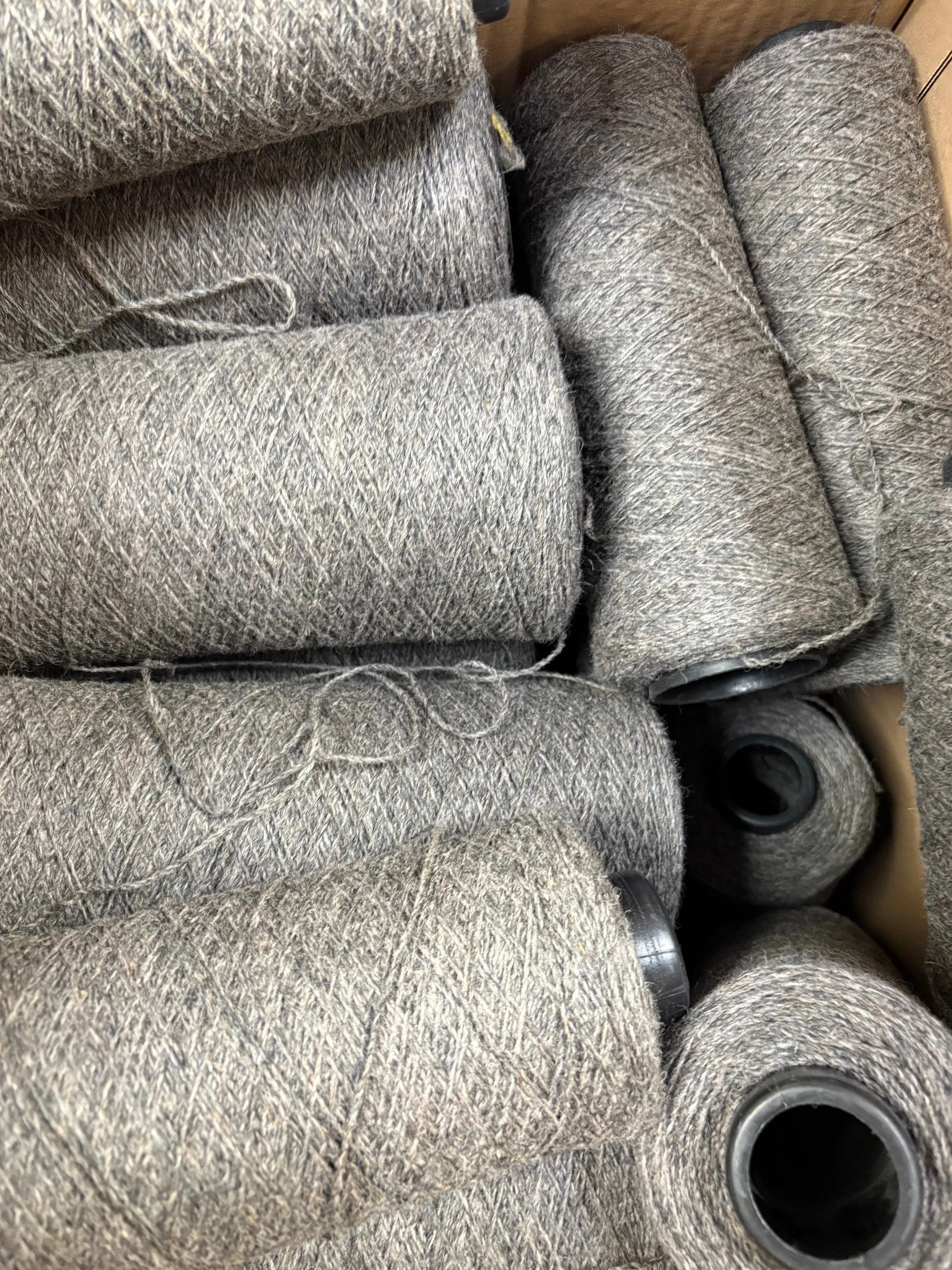 LOT 11 Grey Rescued Yarn Bundle 4kg Blends World Of Wool