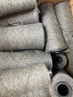 LOT 11 Grey Rescued Yarn Bundle 4kg Blends World Of Wool