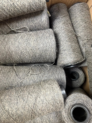 LOT 11 Grey Rescued Yarn Bundle 4kg Blends World Of Wool