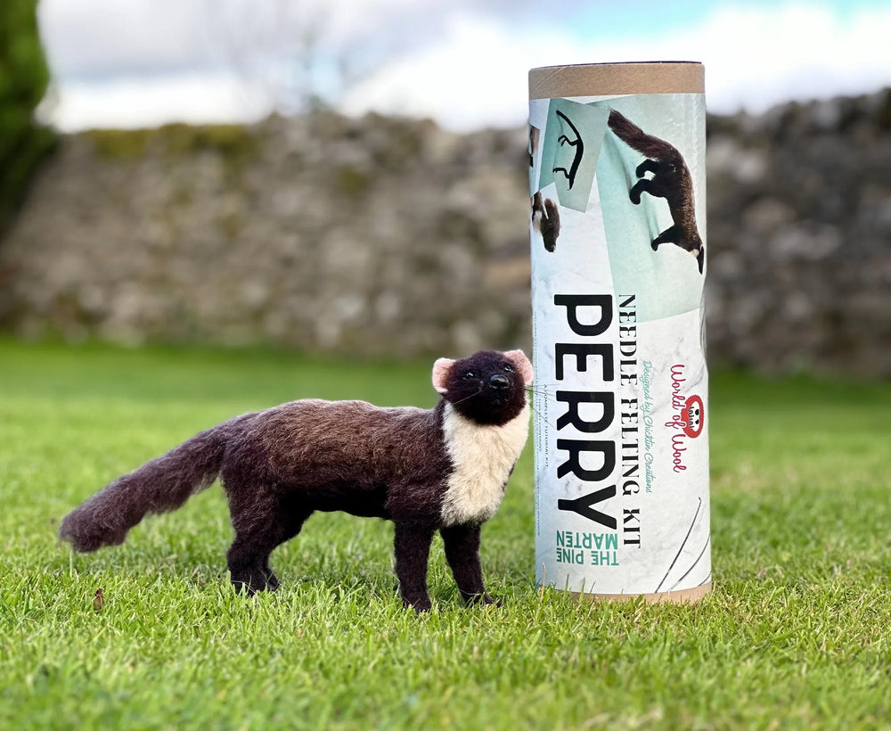 Perry The Pine Marten | Artisan Needle Felting Kit.