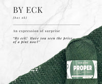 By Eck Green Proper 4 Ply Yarn.
