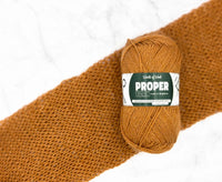 Faffin Orange Proper 4 Ply Yarn.