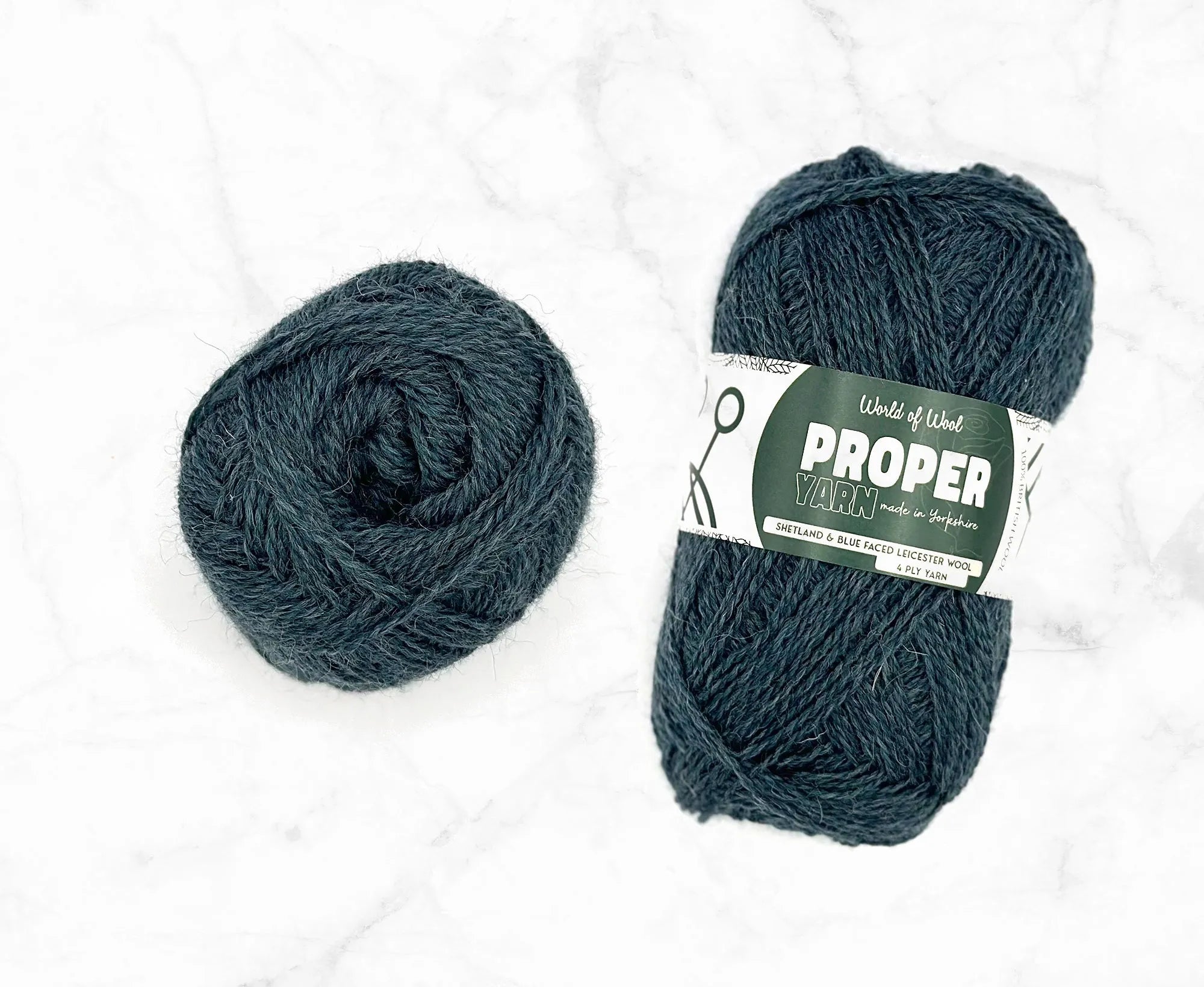 Ow Do Blue Proper 4 Ply Yarn.