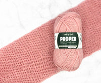 Ecky Thump Pink Proper 4 Ply Yarn.