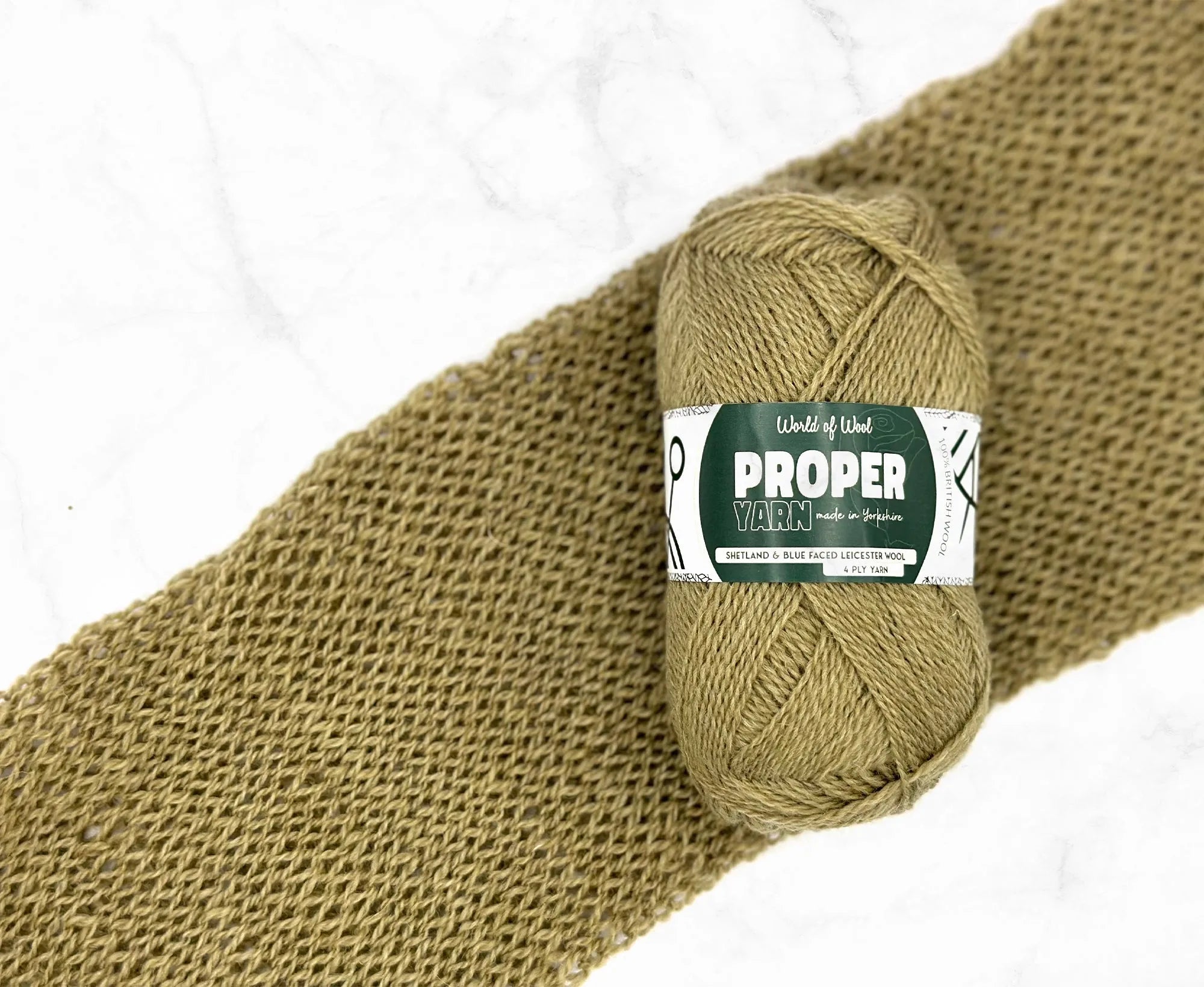 Ee By Gum Green Proper 4 Ply Yarn.