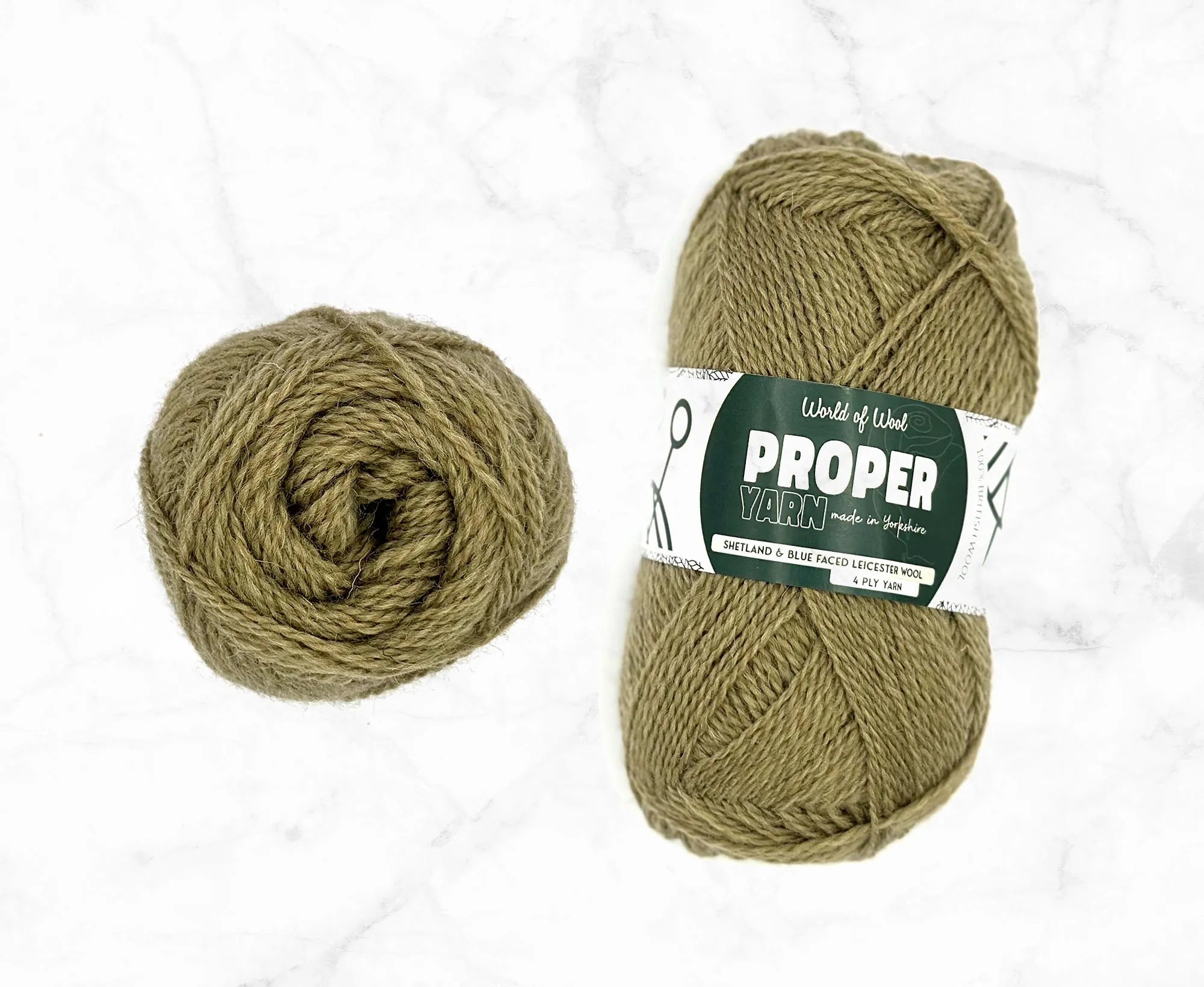 Ee By Gum Green Proper 4 Ply Yarn.