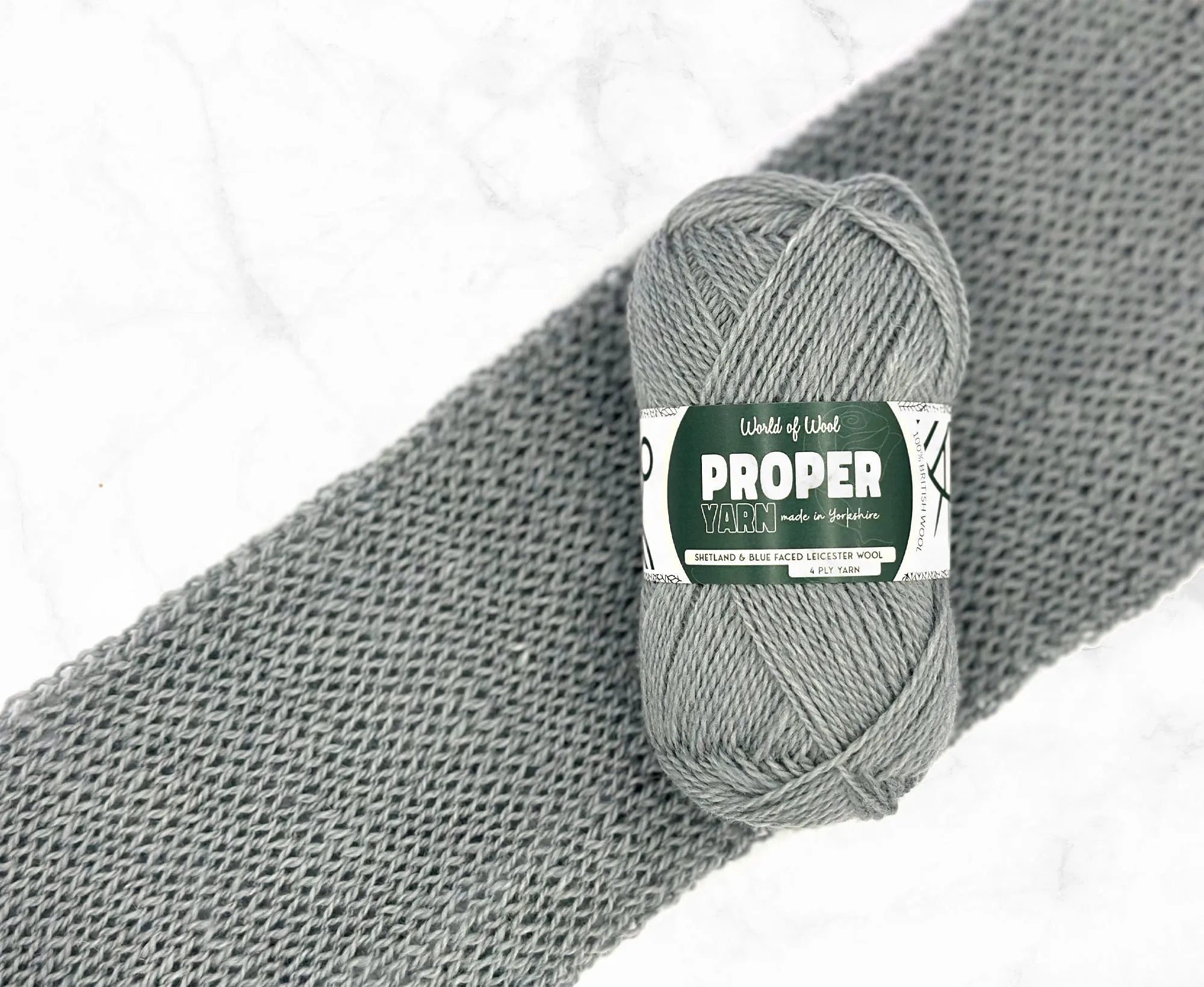 Cuppa Grey Proper 4 Ply Yarn.