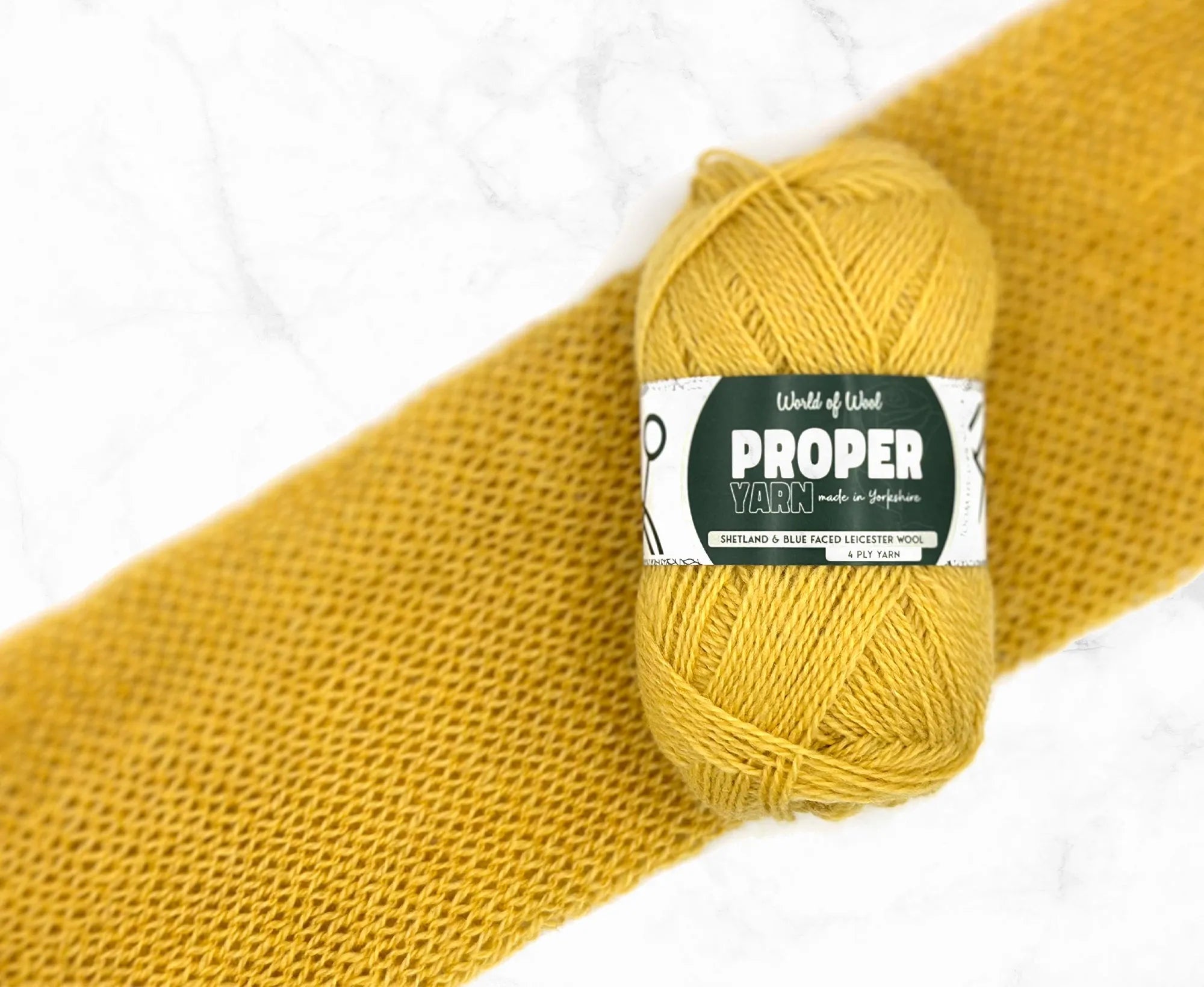 Cocker Yellow Proper 4 Ply Yarn