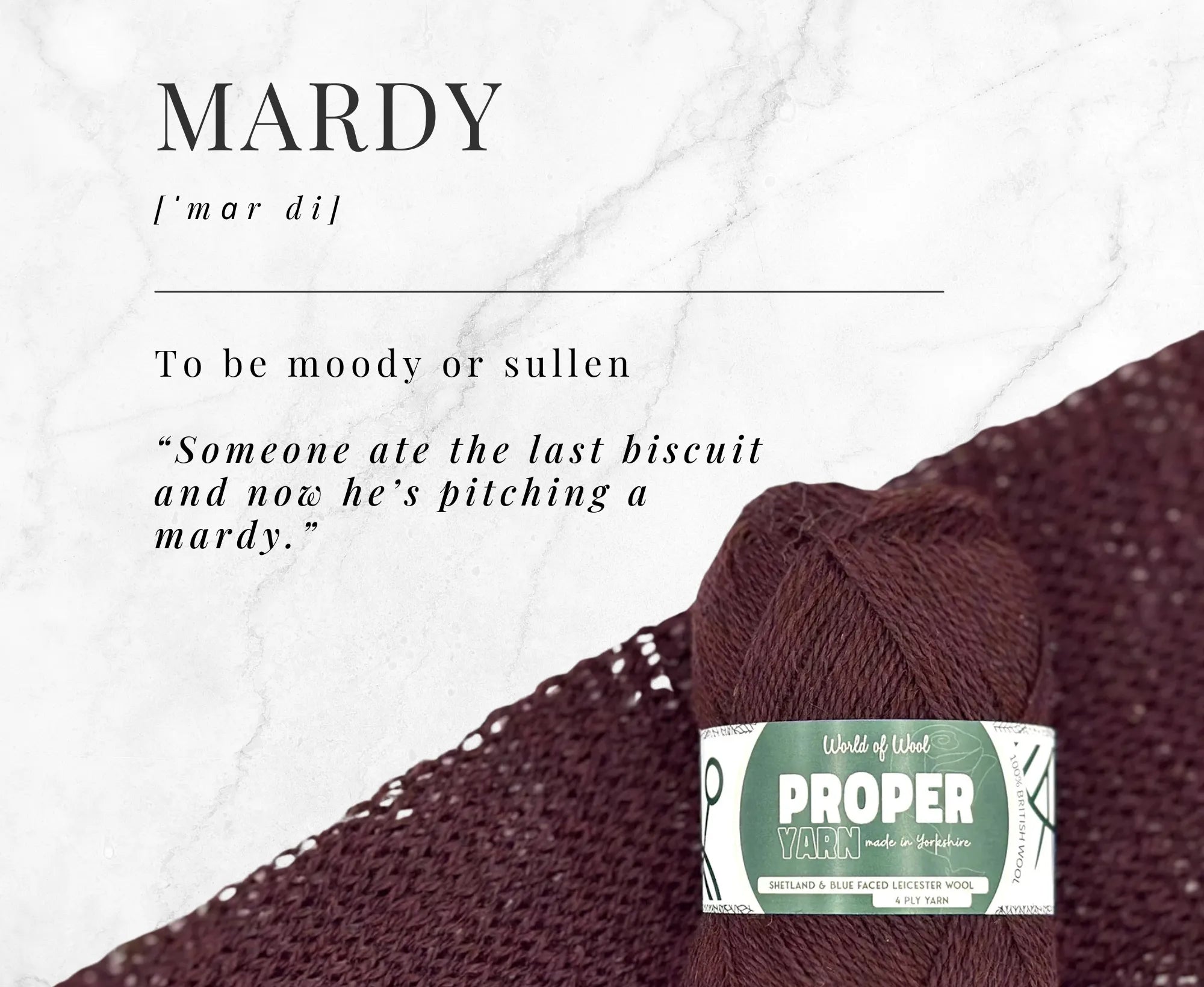 Mardy Purple Proper 4 Ply Yarn