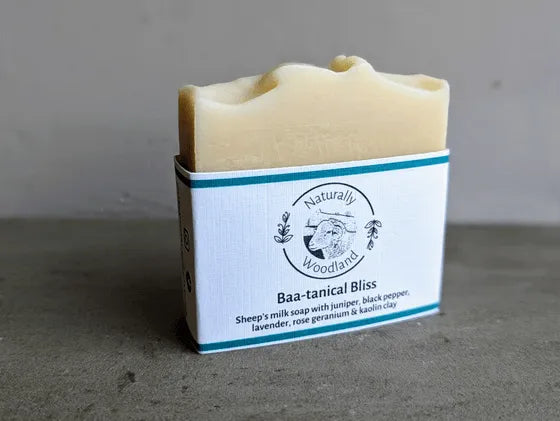 Baa-tanical Bliss Soap Bar Homeware Juniper, Black Pepper, Lavendar & Rose Geranium