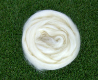 White Blue Faced Leicester Top Superwashed.