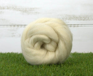 White Icelandic Top Natural Wool Top WoW