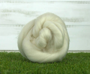 White Polwarth Top Natural Wool Top WoW