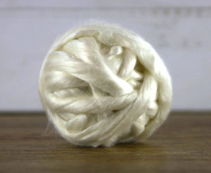 Natural White Eri Silk Top Speciality Fibres WoW