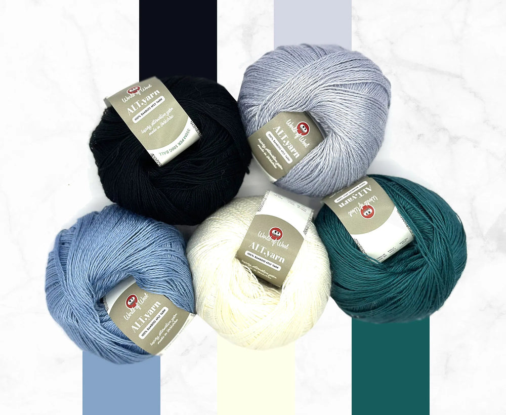 The Glacier Collection | 4 Ply Yarn Pack.