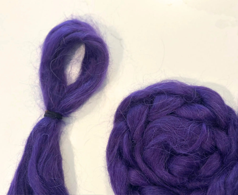 Purple Punk Wavy Dolls Hair Effect Fibres World Of Wool