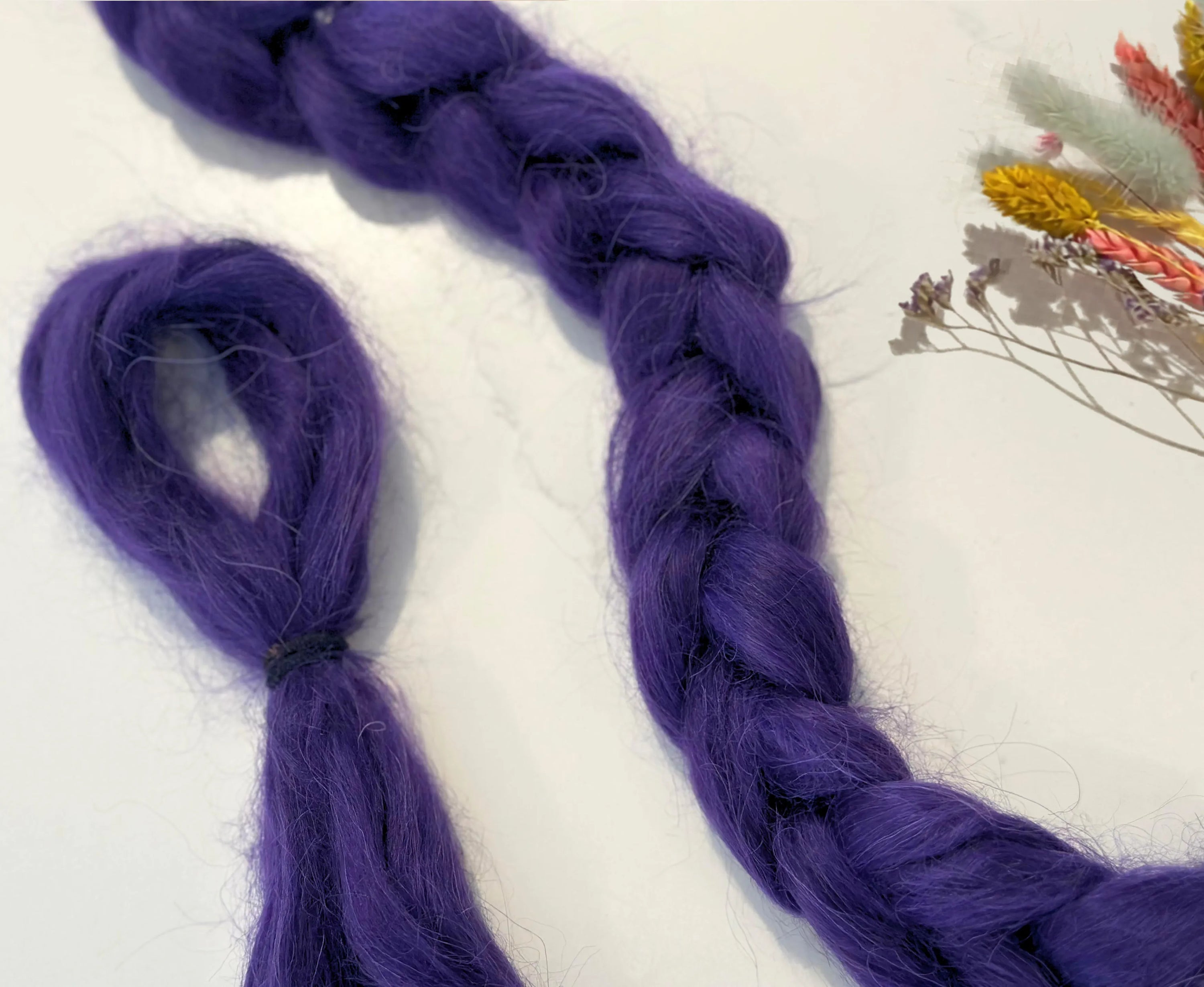 Purple Punk Wavy Dolls Hair Effect Fibres World Of Wool