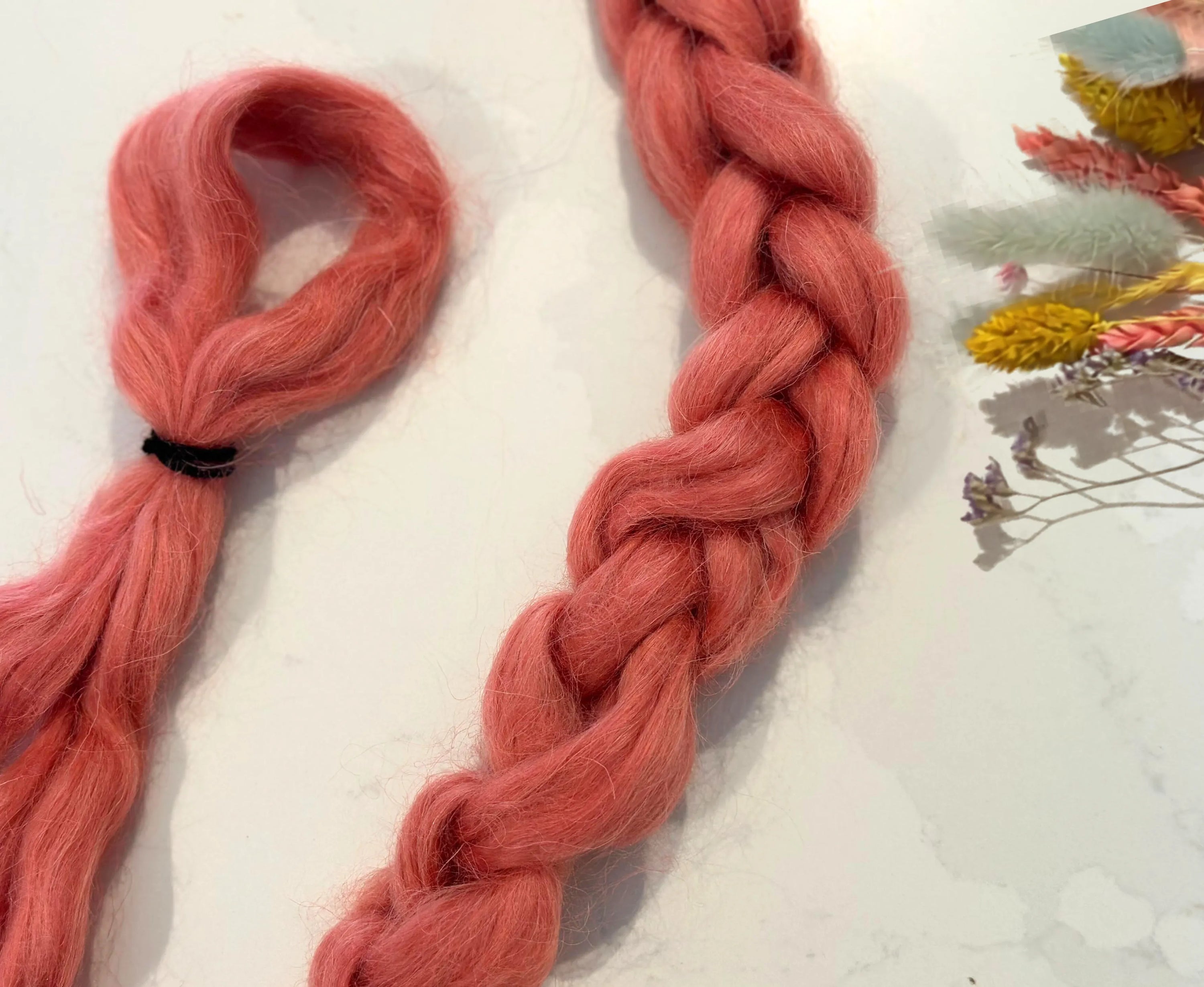 Coral Bloom Wavy Dolls Hair Effect Fibres World Of Wool