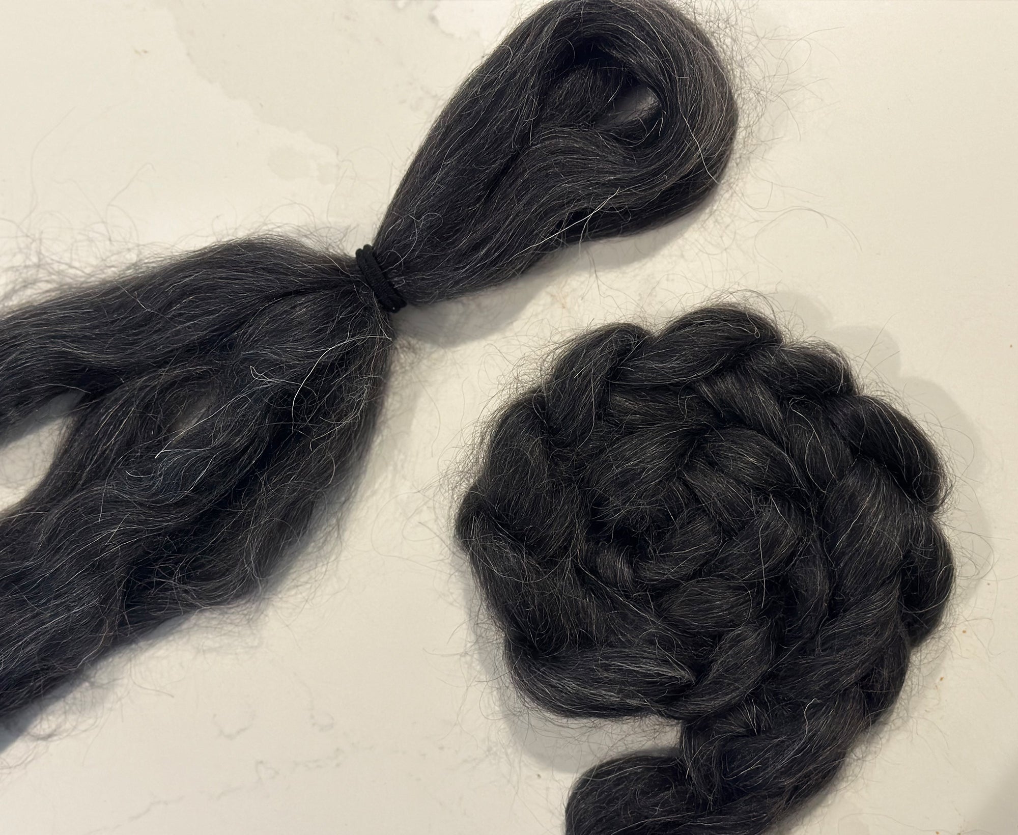 Black Truffle Wavy Dolls Hair.