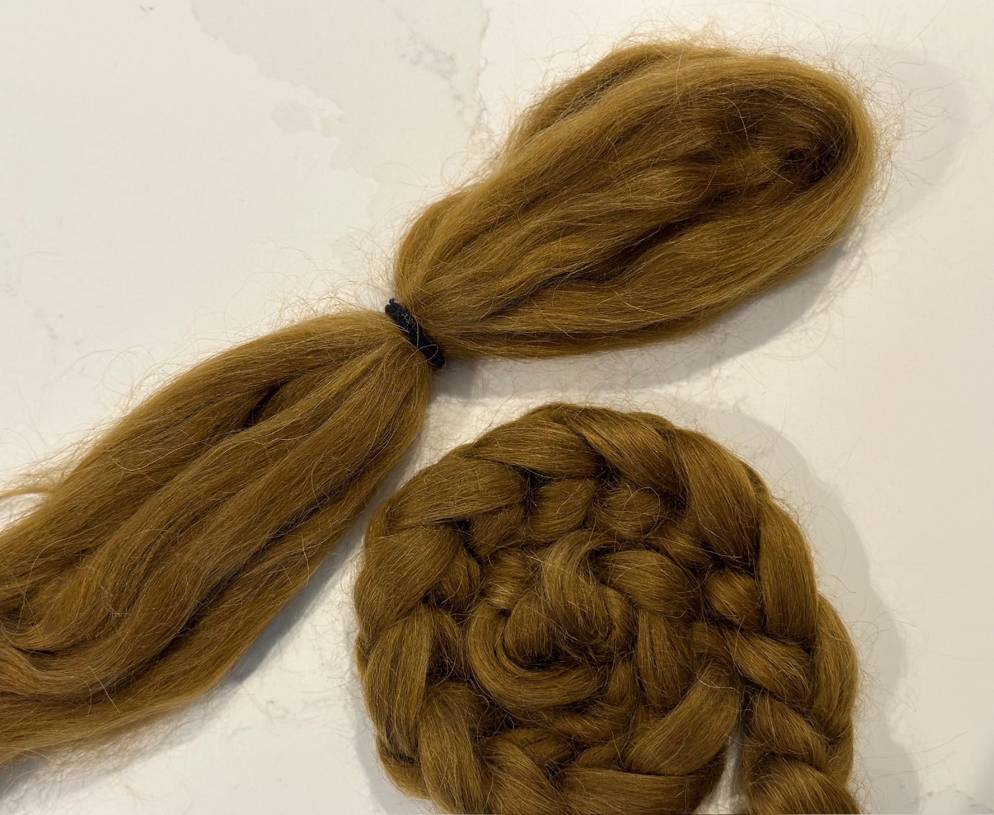 Maple Syrup Wavy Dolls Hair.