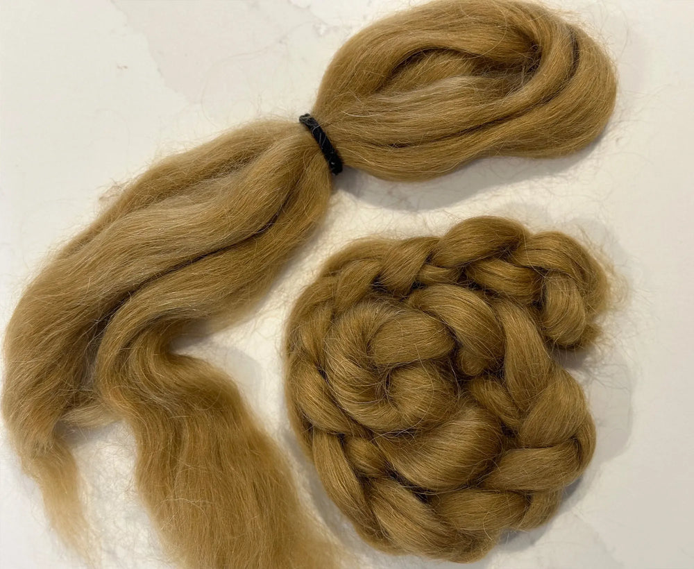 Toffee Nut Wavy Dolls Hair.