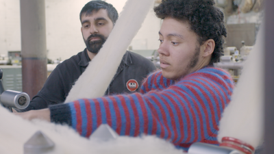 Shabaz & Isaac getting hands on