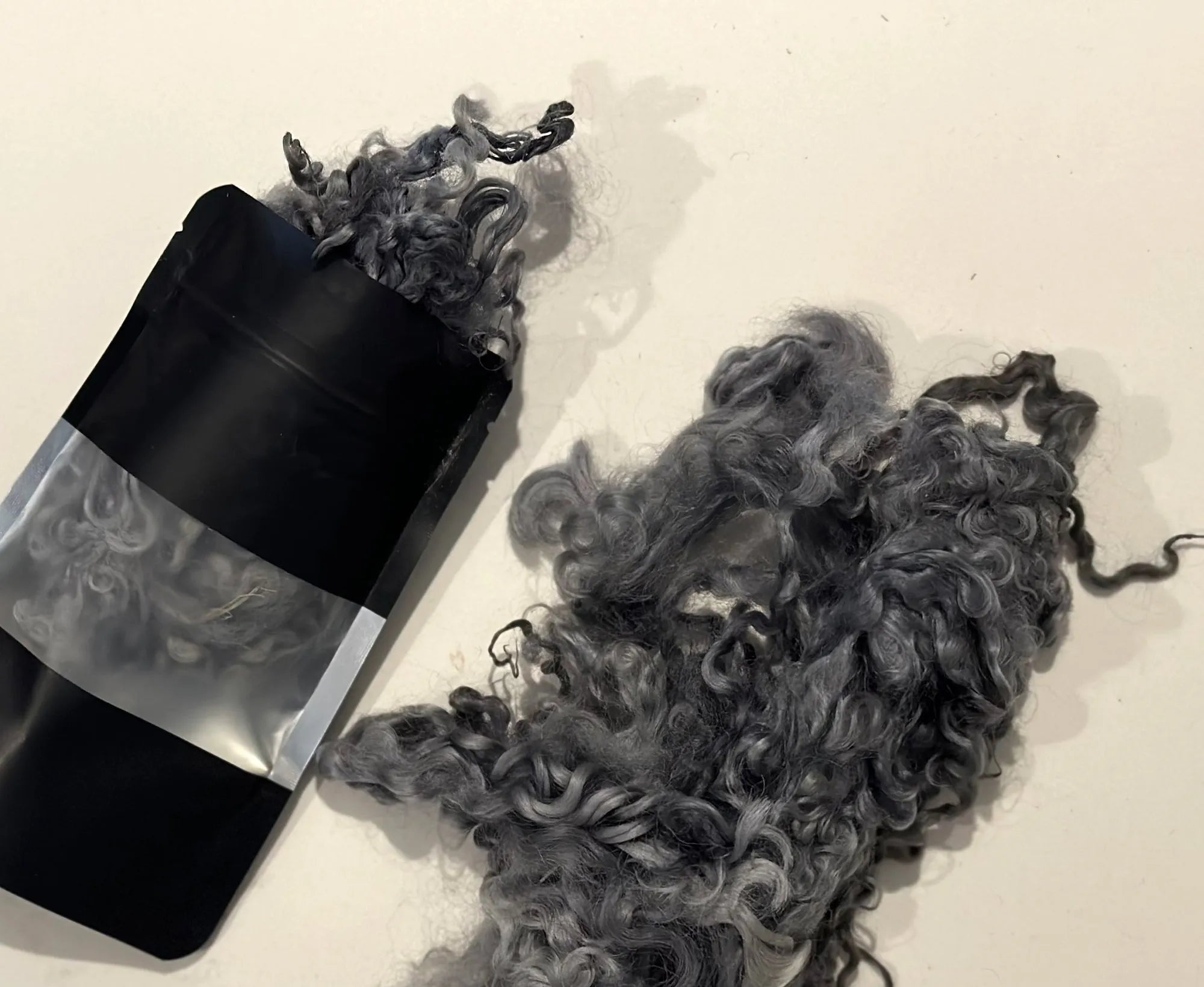 Locky Wensleydale Wool Locks Earl Grey.