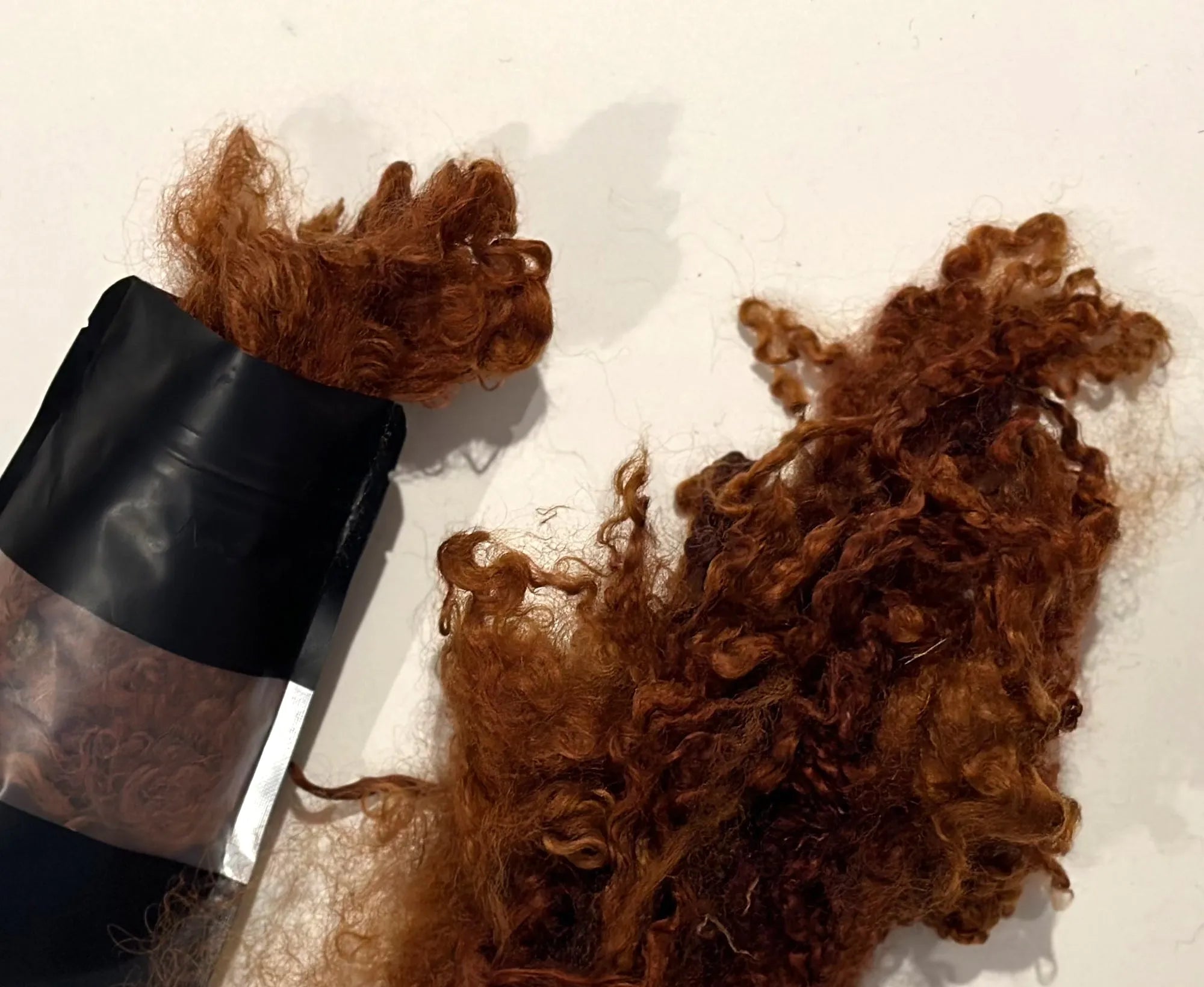Locky Wensleydale Wool Locks Gingerbread.