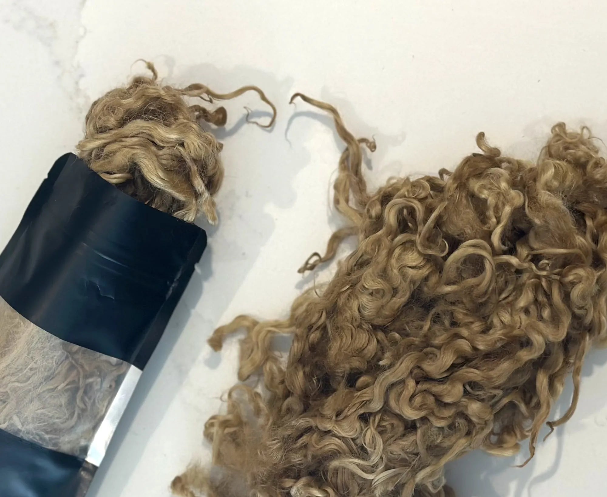 Locky Wensleydale Wool Locks Wafer.
