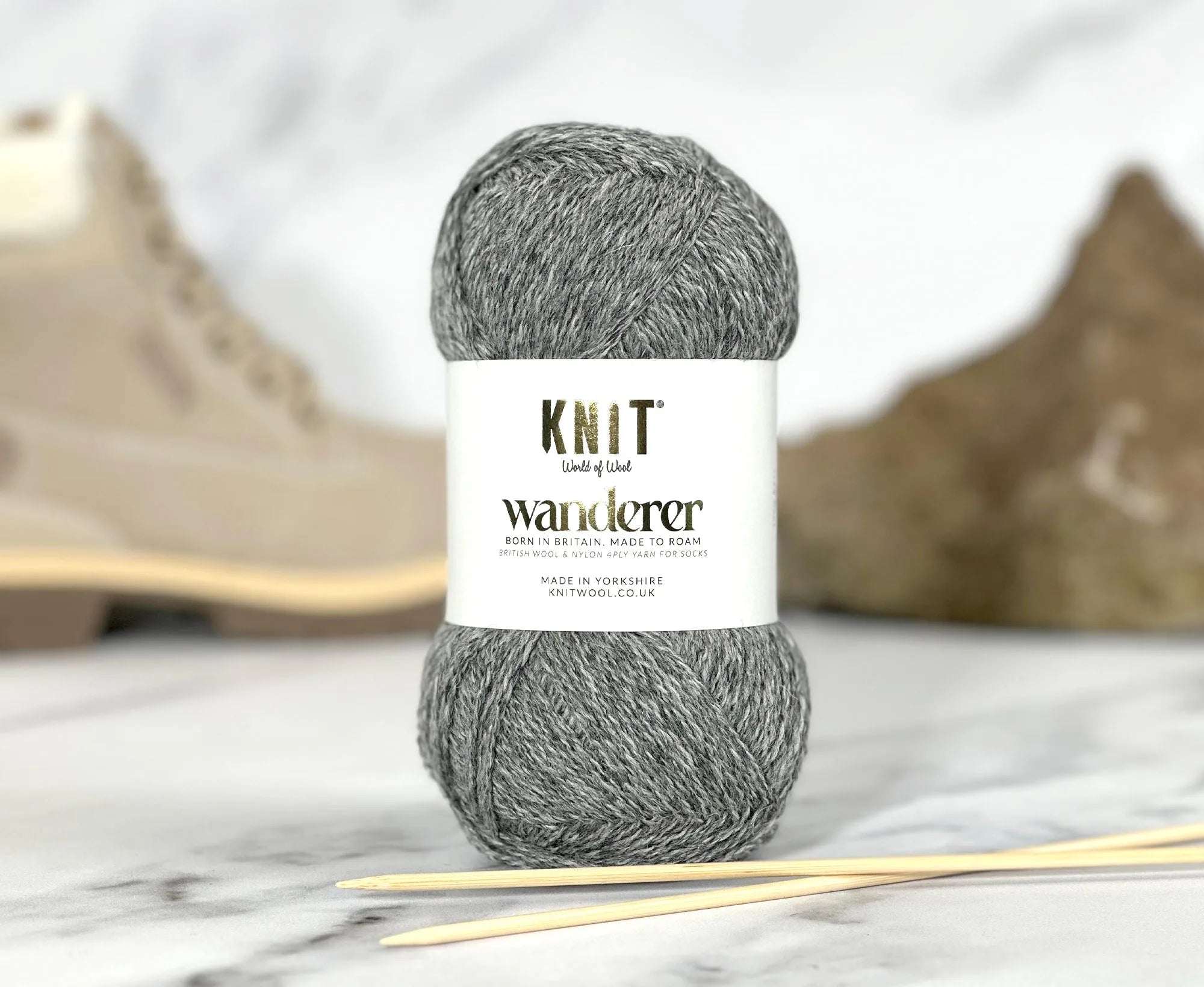 Flint Wanderer 4 Ply Yarn Yarn Knit by World of Wool