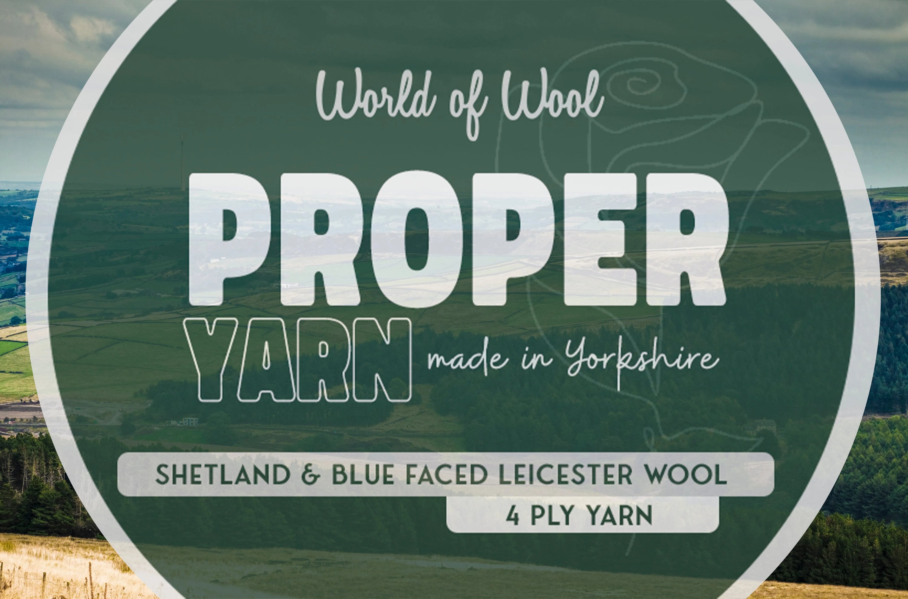 Lad Blue Proper 4 Ply Yarn.