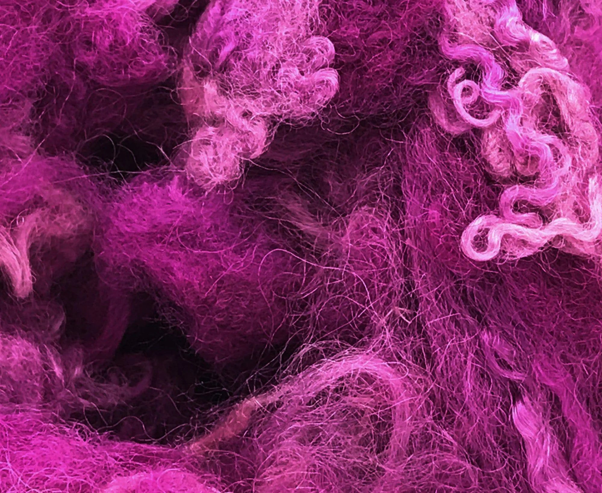 Wool Locks Fuchsia.