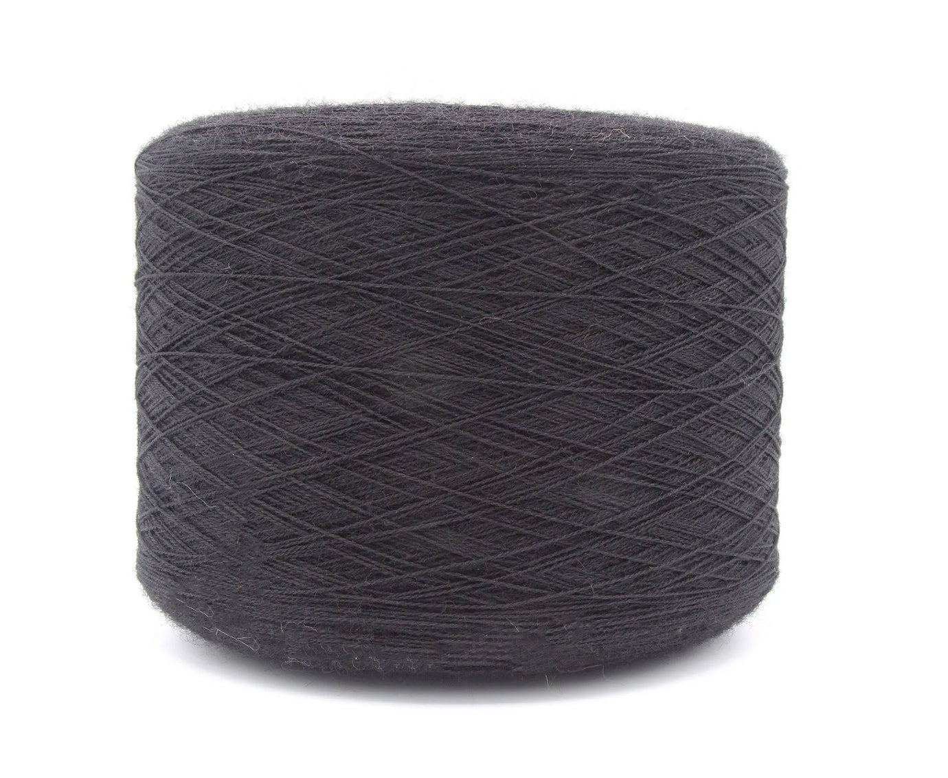 100% Wool Black Weaving Yarn Cone.