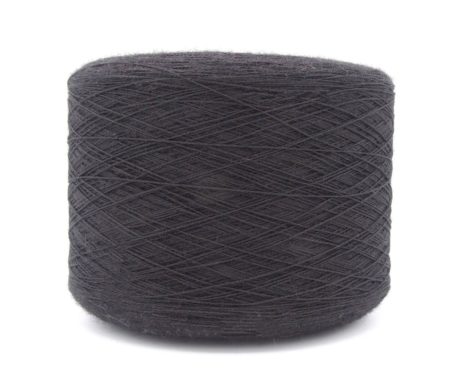 100% Wool Black Weaving Yarn Cone.