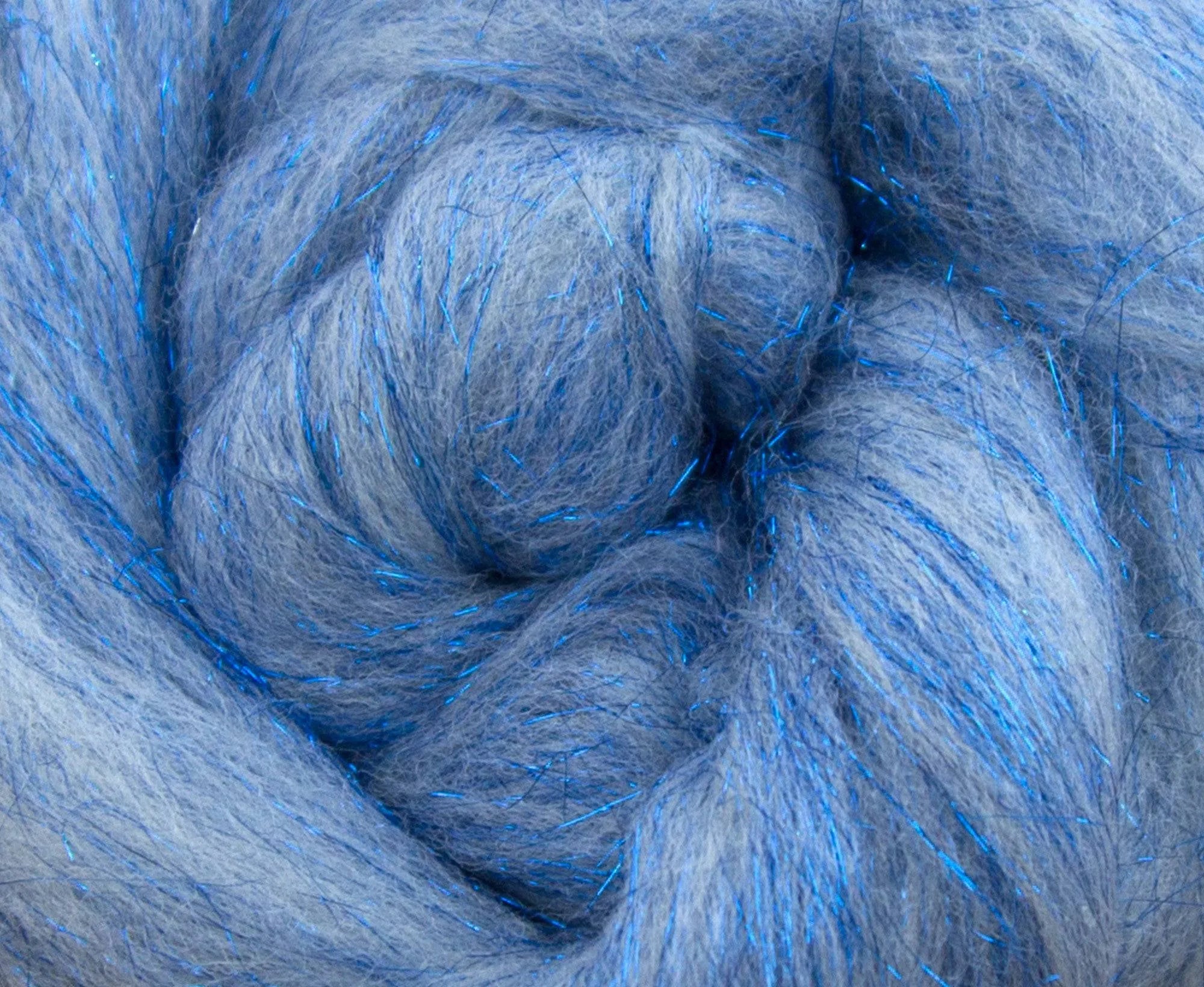Glitter White/Blue - World of Wool