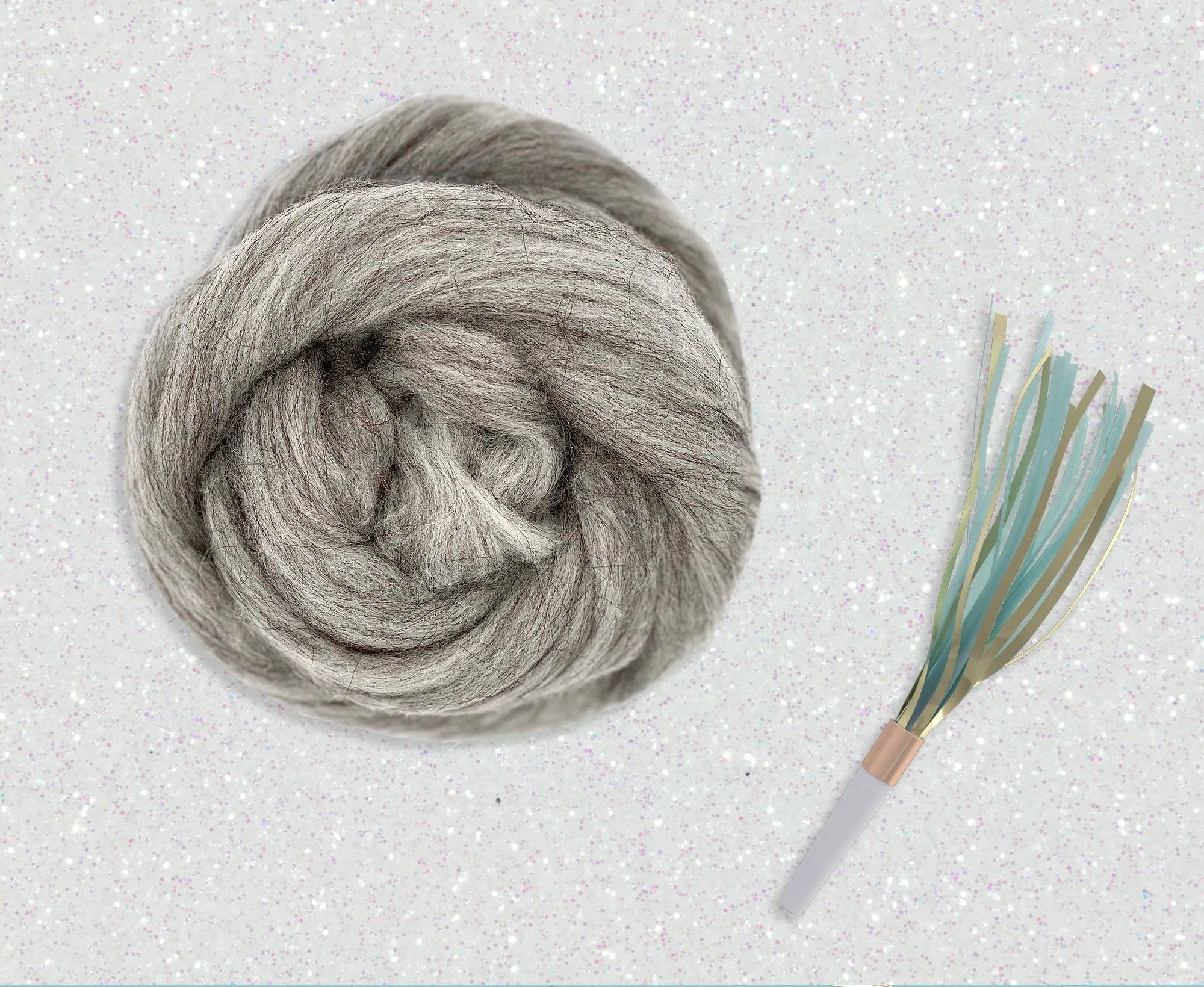 Glitter White/Bronze - World of Wool