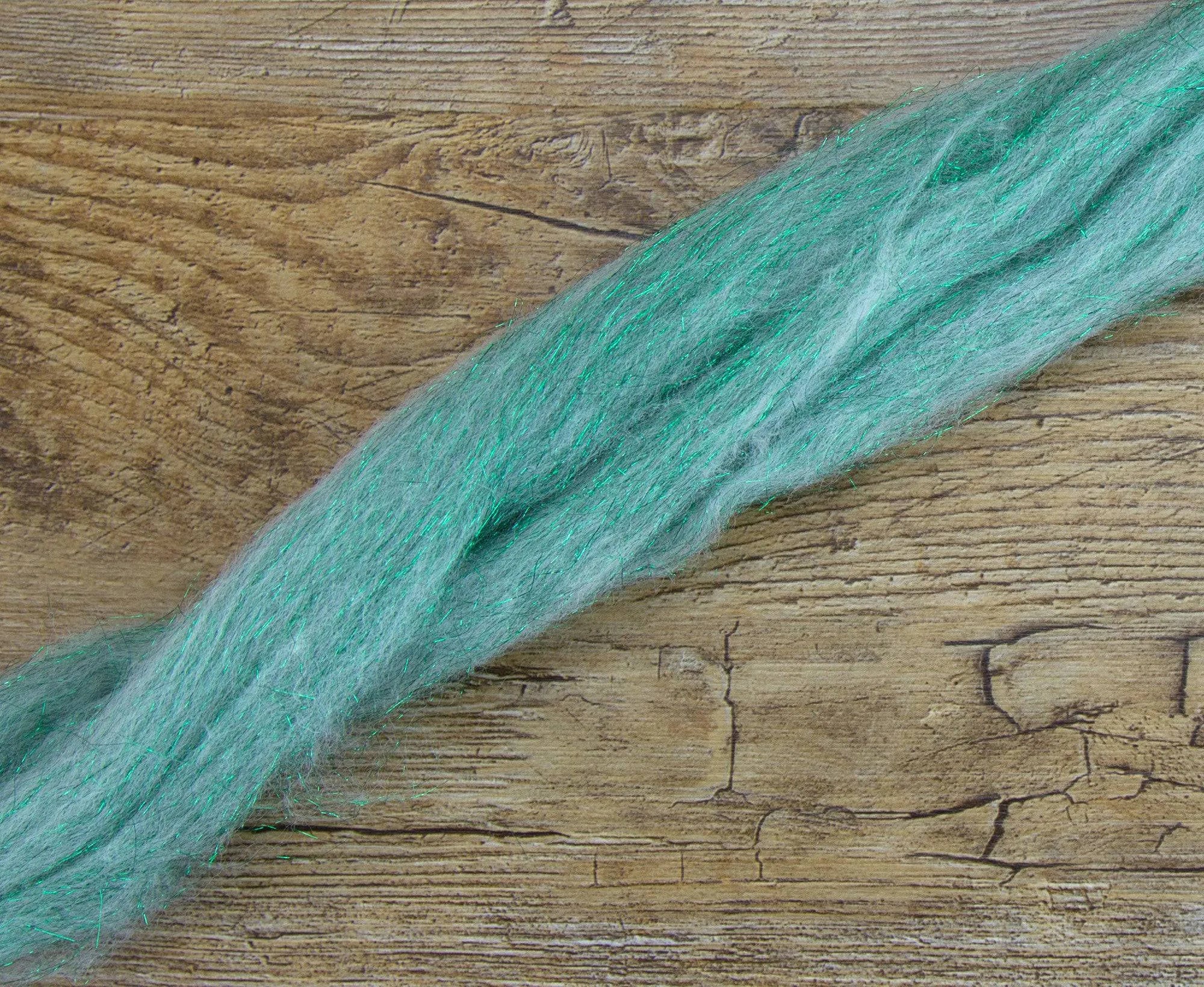 Glitter White/Green - World of Wool