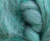 Glitter White/Green - World of Wool