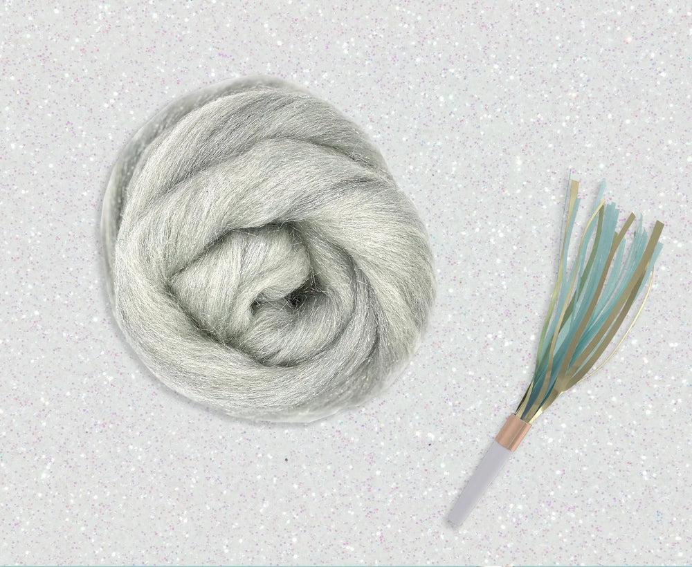 Glitter White/Silver - World of Wool