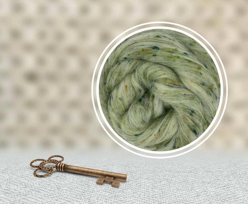 Heritage Green Tweed Top.