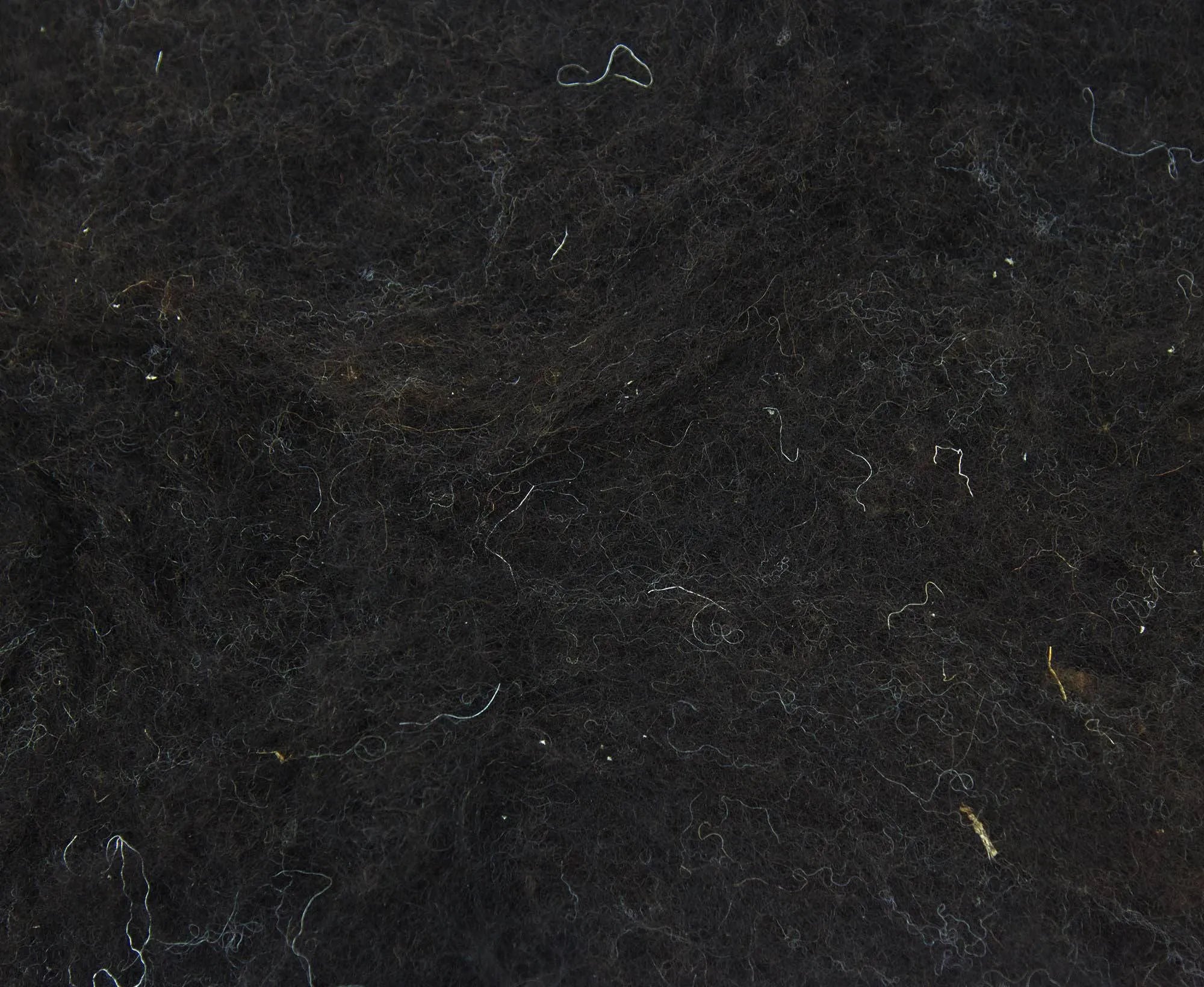 Carded Black Welsh Batt.