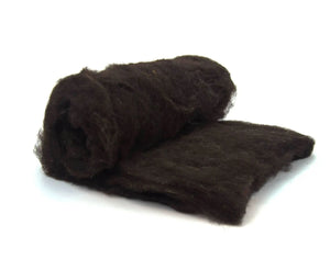 Carded Black Welsh Batt Carded Wool Batts WoW