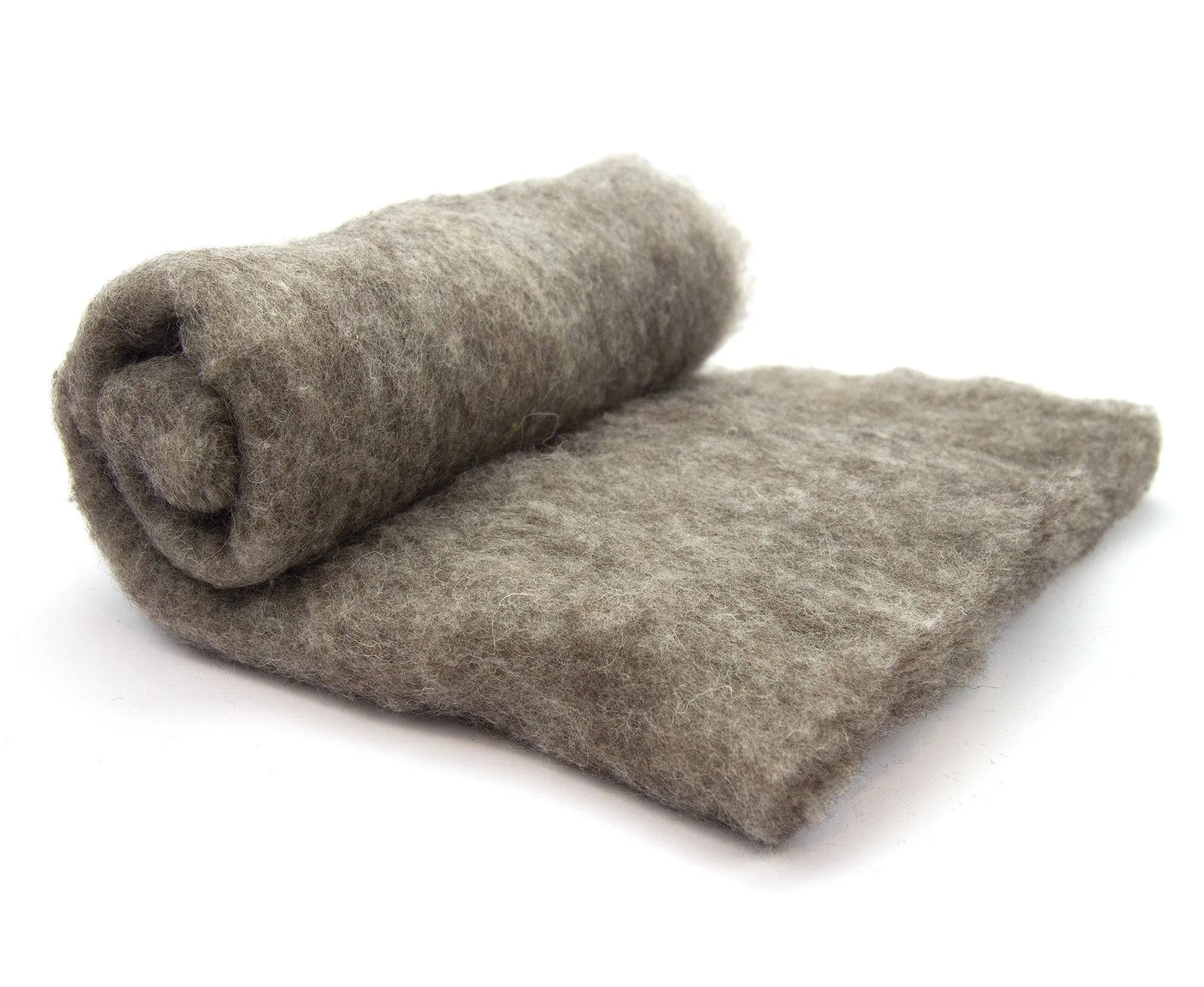Carded Jacob Batt Natural Grey.