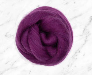 Corriedale Damson Dyed Wool WoW