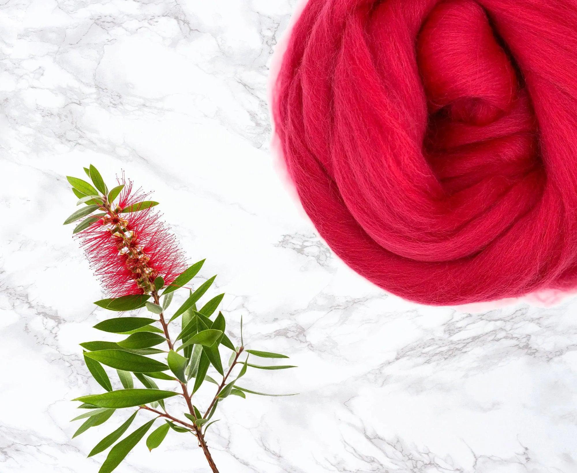 Merino Crimson Dyed Wool WoW
