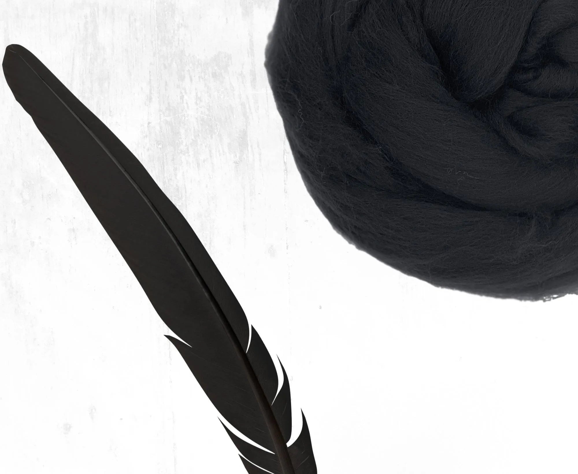 Superfine Merino Charcoal.