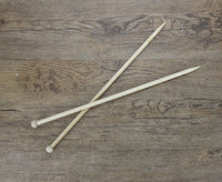 Bamboo Single Point Knitting Needles - 7mm to 12mm.
