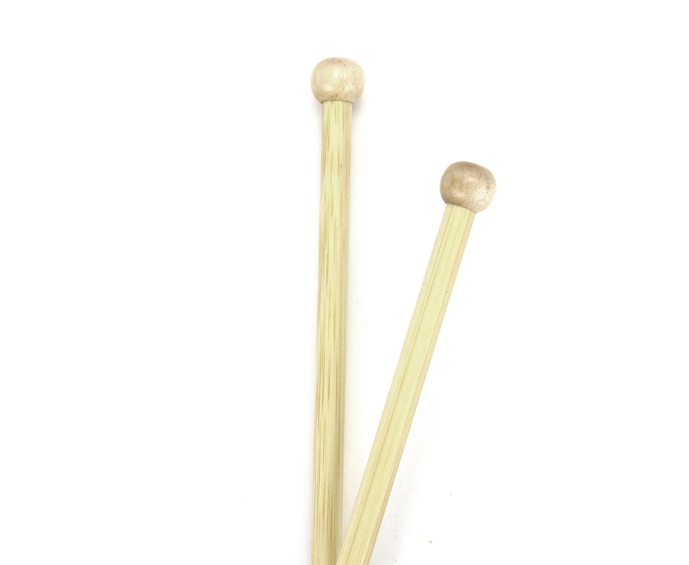 Bamboo Single Point Knitting Needles - 7mm to 12mm.