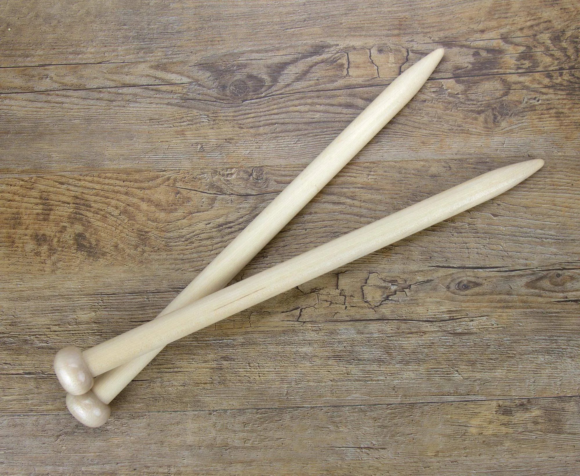 Wooden Single Point Needles.