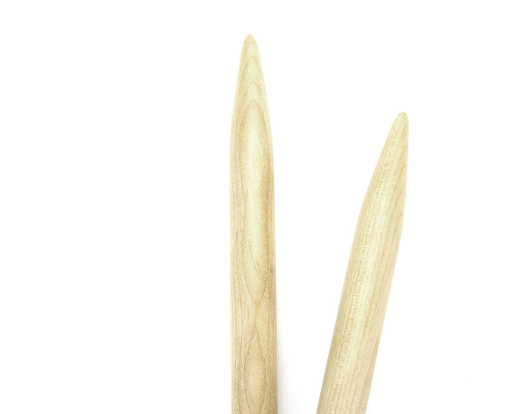 Wooden Single Point Needles.